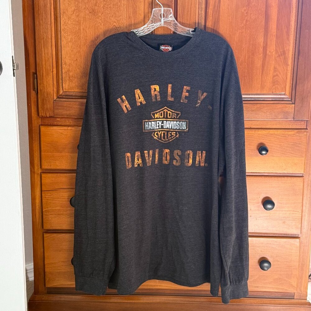 Harley Davidson Black Jack Florence SC Men's XXl Dark Gray Bikercore Pirate New